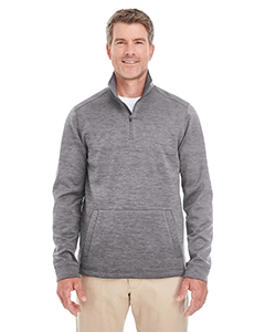 Devon & Jones DG798 Men&#39;s Newbury M&#233;lange Fleece Quarter-Zip