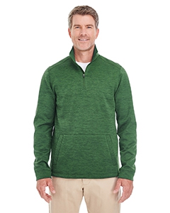 Devon & Jones DG798 Men&#39;s Newbury M&#233;lange Fleece Quarter-Zip