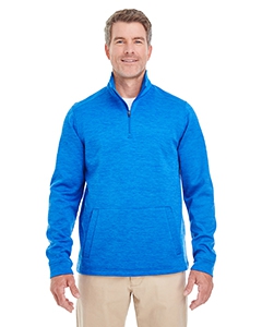 Devon & Jones DG798 Men&#39;s Newbury M&#233;lange Fleece Quarter-Zip