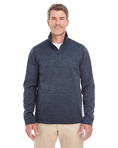 Devon & Jones DG798 Men&#39;s Newbury M&#233;lange Fleece Quarter-Zip