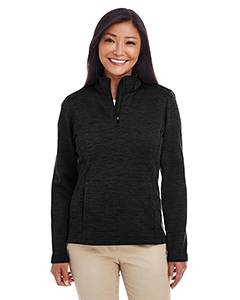 Devon & Jones DG798W Ladies&#39; Newbury M&#233;lange Fleece Quarter-Zip