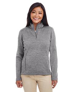 Devon & Jones DG798W Ladies&#39; Newbury M&#233;lange Fleece Quarter-Zip