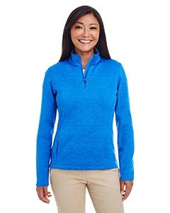 Devon & Jones DG798W Ladies&#39; Newbury M&#233;lange Fleece Quarter-Zip