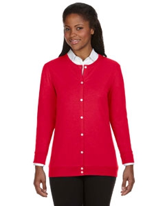 Devon & Jones DP181W Ladies&#39; Perfect Fit Ribbon Cardigan