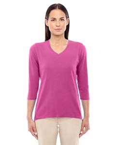 Devon & Jones DP184W Ladies&#39; Perfect Fit Bracelet Length V-Neck Top