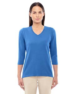 Devon & Jones DP184W Ladies&#39; Perfect Fit Bracelet Length V-Neck Top