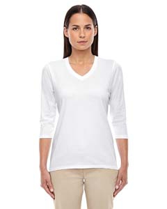 Devon & Jones DP184W Ladies&#39; Perfect Fit Bracelet Length V-Neck Top