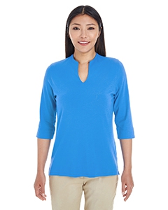 Devon & Jones DP188W Ladies&#39; Perfect Fit Tailored Open Neckline Top