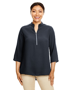 Devon & Jones DP611W Ladies&#39; Perfect Fit  3/4-Sleeve Crepe Tunic