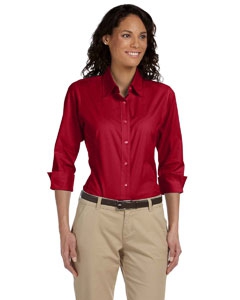 Devon & Jones DP625W Ladies&#39; Three-Quarter Sleeve Stretch Poplin Blouse