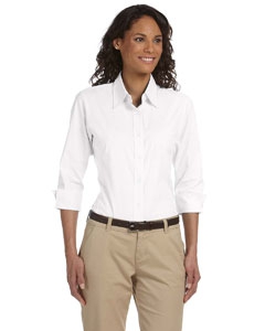 Devon & Jones DP625W Ladies&#39; Three-Quarter Sleeve Stretch Poplin Blouse