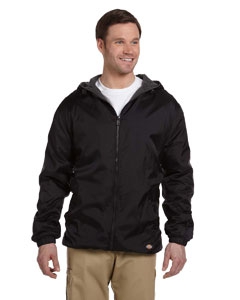 Dickies 33237 Fleece-Lined Hooded Nylon Jacket