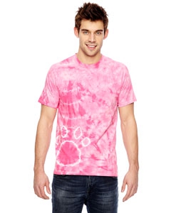 Dyenomite 365PR for Team 365 Team Paw Print Tie-Dyed T-Shirt