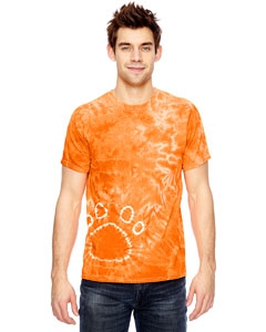 Dyenomite 365PR for Team 365 Team Paw Print Tie-Dyed T-Shirt