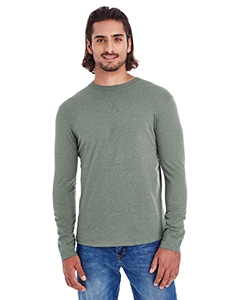 econscious EC1588 Men&#39;s Heather Sueded Long-Sleeve Jersey