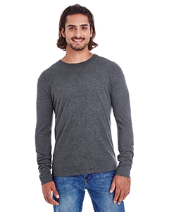 econscious EC1588 Men&#39;s Heather Sueded Long-Sleeve Jersey