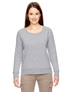 econscious EC4505 Ladies&#39; 7 oz. Organic/Recycled Heathered Fleece Raglan Pullover