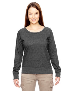 econscious EC4505 Ladies&#39; 7 oz. Organic/Recycled Heathered Fleece Raglan Pullover