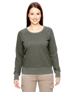 econscious EC4505 Ladies&#39; 7 oz. Organic/Recycled Heathered Fleece Raglan Pullover