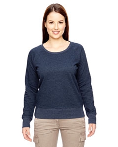 econscious EC4505 Ladies&#39; 7 oz. Organic/Recycled Heathered Fleece Raglan Pullover