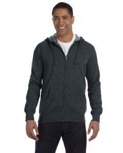 econscious EC5680 Men&#39;s 7 oz. Organic/Recycled Heathered Full-Zip Hood