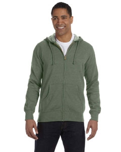 econscious EC5680 Men&#39;s 7 oz. Organic/Recycled Heathered Full-Zip Hood