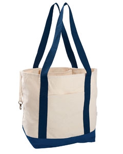 econscious EC8035 12 oz. Organic Cotton Canvas Boat Tote Bag