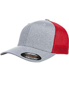 Flexfit Y6311 Adult Poly M&#233;lange Stretch Mesh Cap