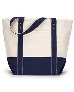 Gemline 1211 Seaside Zippered Cotton Tote