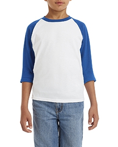 Gildan G570B Youth 5.3 oz. 3/4-Raglan Sleeve T-Shirt