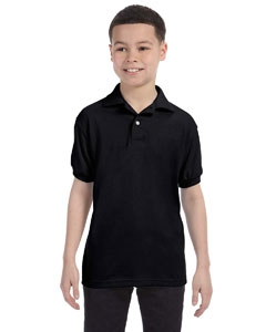 Hanes 054Y Youth 5.2 oz., 50/50 ComfortBlend&#174; EcoSmart&#174; Jersey Knit Polo