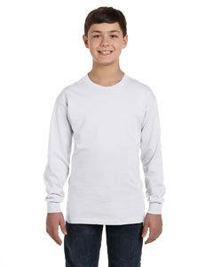 Hanes 5546 Youth 6.1 oz. Tagless&#174; ComfortSoft&#174; Long-Sleeve T-Shirt