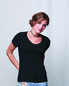Hanes MO150 Ladies&#39; Modal Triblend Scoop T-Shirt