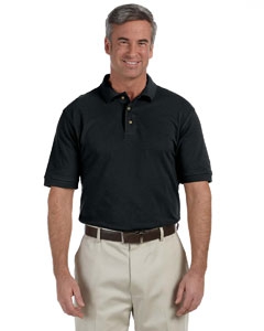 Harriton M200 Men&#39;s 6 oz. Ringspun Cotton Piqu&#233; Short-Sleeve Polo