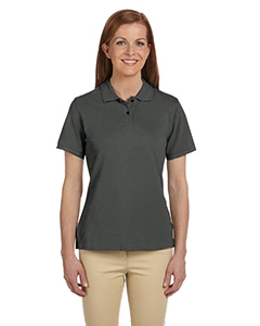 Harriton M200W Ladies&#39; 6 oz. Ringspun Cotton Piqu&#233; Short-Sleeve Polo