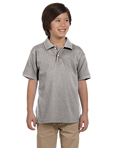 Harriton M200Y Youth 6 oz. Ringspun Cotton Piqu&#233; Short-Sleeve Polo