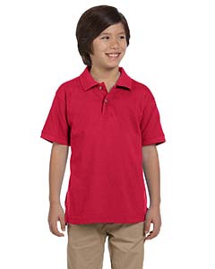 Harriton M200Y Youth 6 oz. Ringspun Cotton Piqu&#233; Short-Sleeve Polo