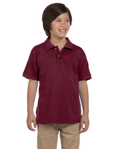 Harriton M200Y Youth 6 oz. Ringspun Cotton Piqu&#233; Short-Sleeve Polo