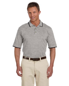 Harriton M210 6 oz. Short-Sleeve Piqu&#233; Polo with Tipping