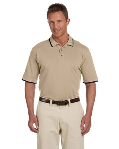 Harriton M210 6 oz. Short-Sleeve Piqu&#233; Polo with Tipping