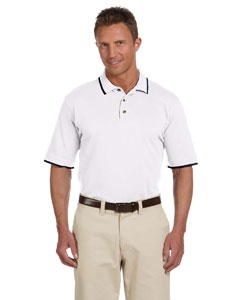 Harriton M210 6 oz. Short-Sleeve Piqu&#233; Polo with Tipping