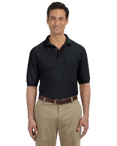 Harriton M265P 5.6 oz. Easy Blend Polo   with Pocket