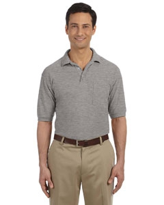 Harriton M265P 5.6 oz. Easy Blend Polo   with Pocket