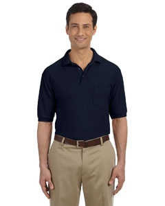 Harriton M265P 5.6 oz. Easy Blend Polo   with Pocket