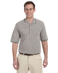 Harriton M270 5.6 oz. Tipped Easy Blend Polo