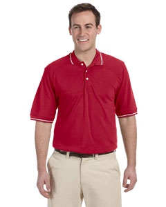 Harriton M270 5.6 oz. Tipped Easy Blend Polo