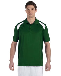 Harriton M318 4 oz. Polytech Colorblock Polo