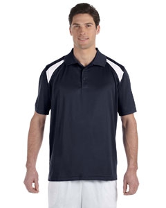 Harriton M318 4 oz. Polytech Colorblock Polo