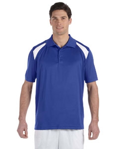 Harriton M318 4 oz. Polytech Colorblock Polo