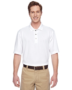 Harriton M345 Men&#39;s Advantage IL Snap Placket Performance Polo